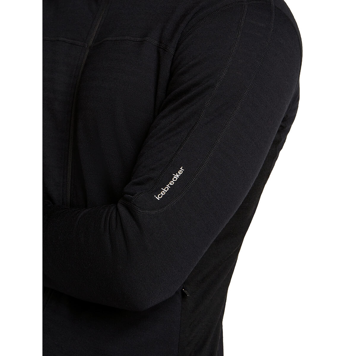 Black, logo on left sleeve detail