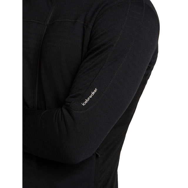 Black, logo on left sleeve detail