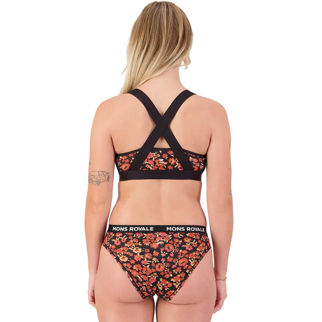 Ditzy Camo/Black back, on model