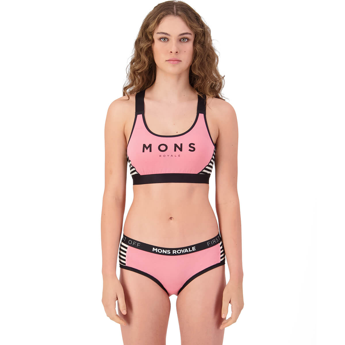 Flamingo/MR Stripe on model
