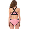 Flamingo/MR Stripe back, on model