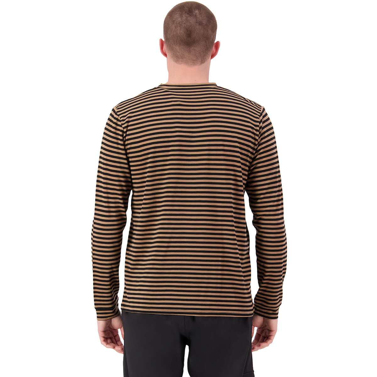 MR Stripe Toffee back, on model