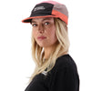 Sun Orange/Flamingo 3/4 front view on female model
