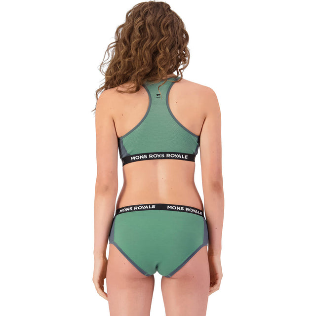 Deep Jade/Dark Cypress back, on model