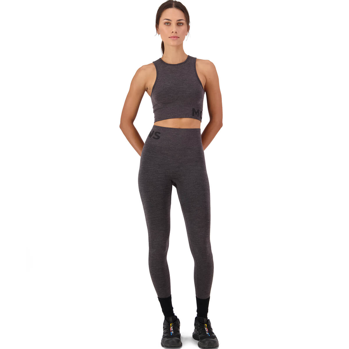 Forged Iron worn with Solace Merino Seamless Tank