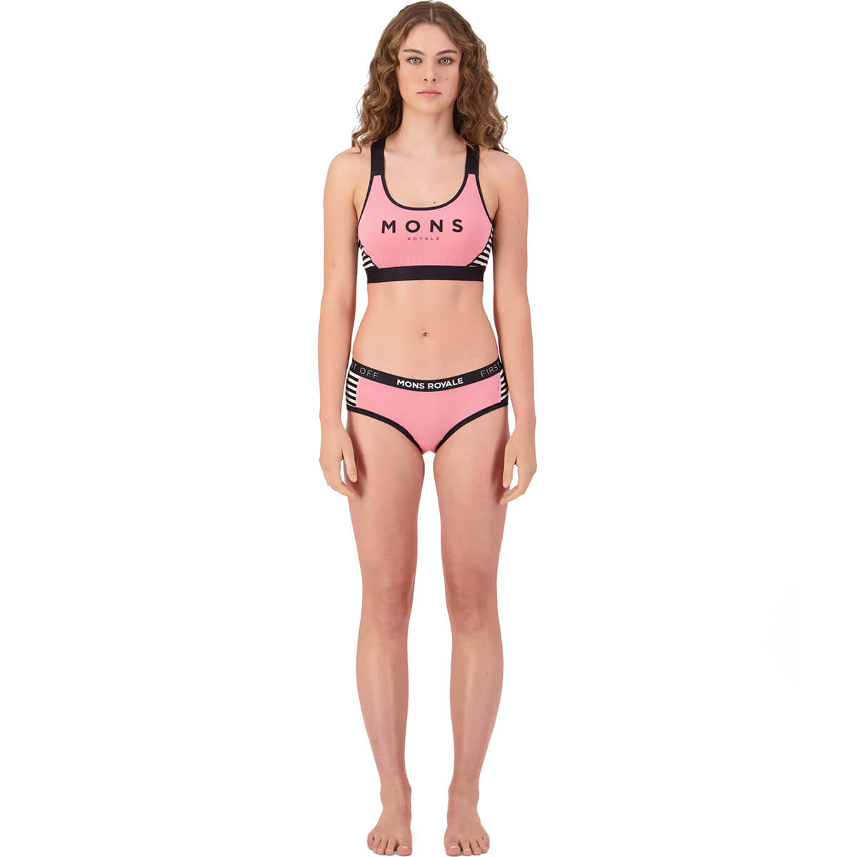 Flamingo/MR Stripe on model