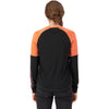 Cinder/Sun Orange/Black back, on model
