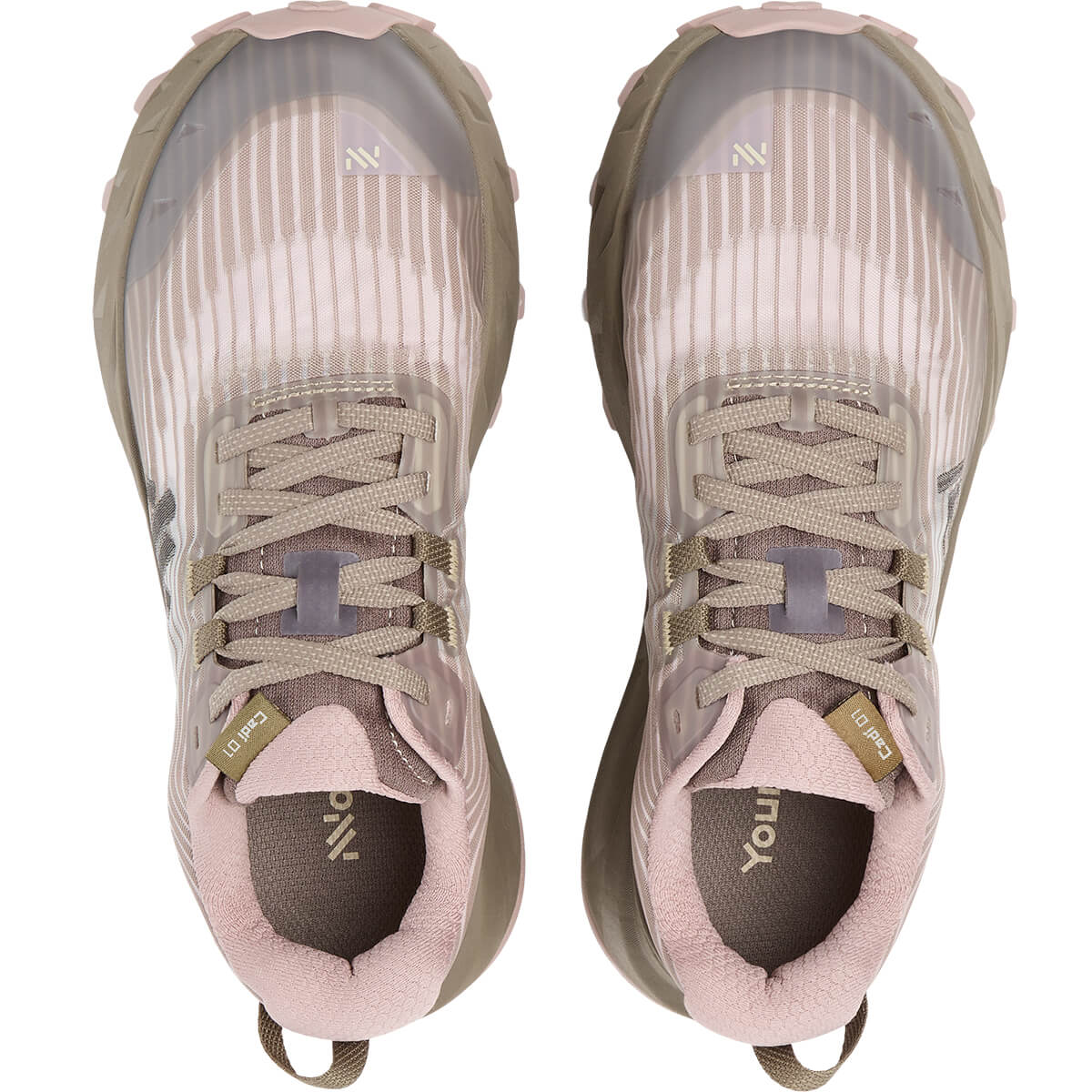 Brown/Pink pair, top view