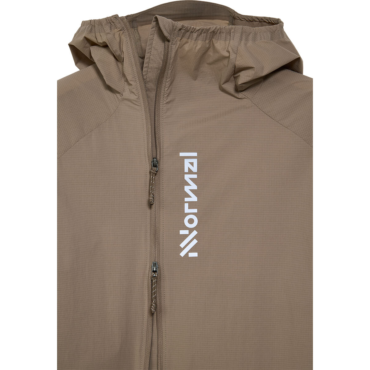 Light Brown 2-way zip and chest logo detail