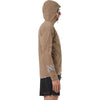 Light Brown side view, hood up