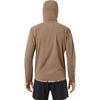 Light Brown back, on model, hood up