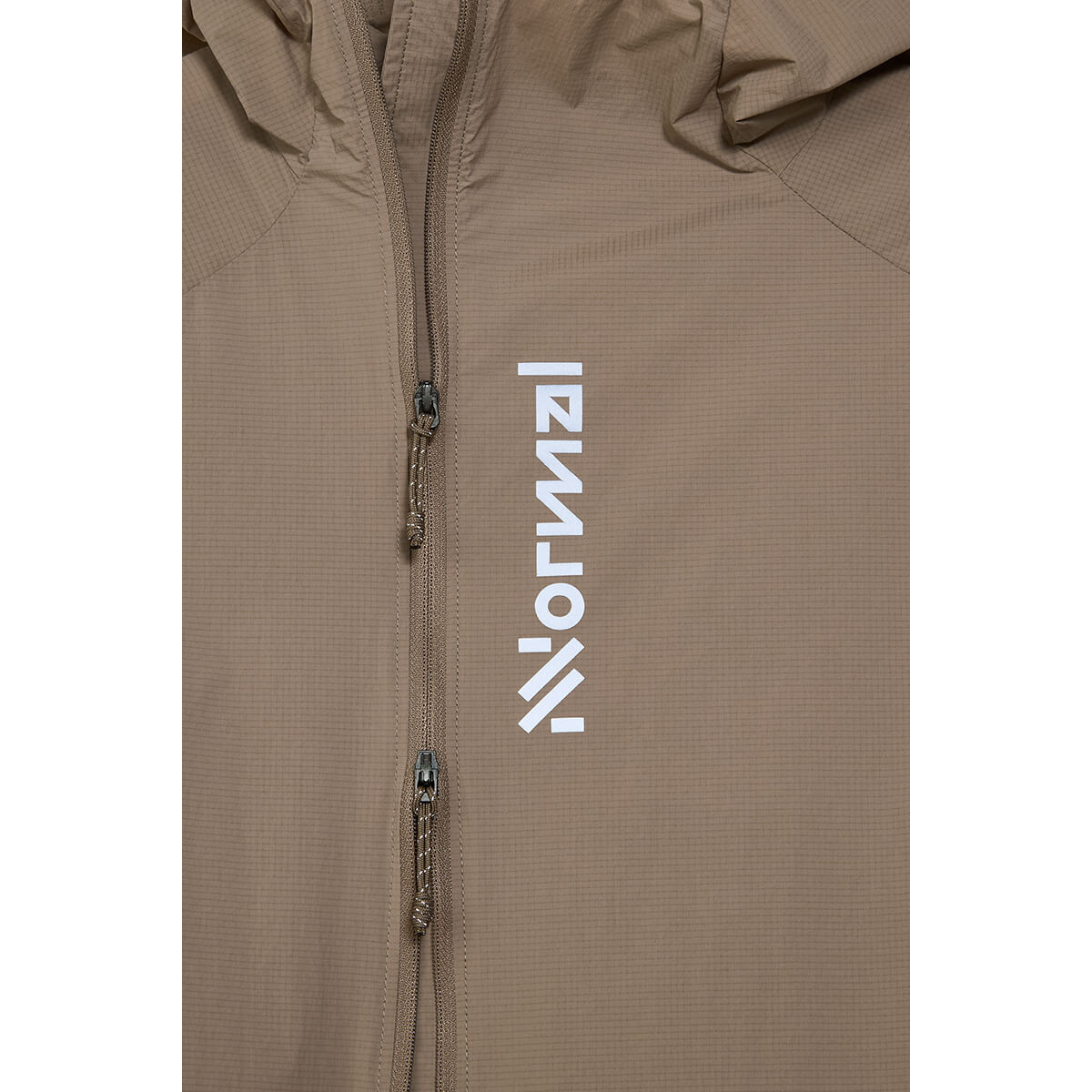 Light Brown 2-way zip and chest logo detail