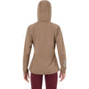 Light Brown back, on model, hood up