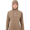 Light Brown on model, hood up