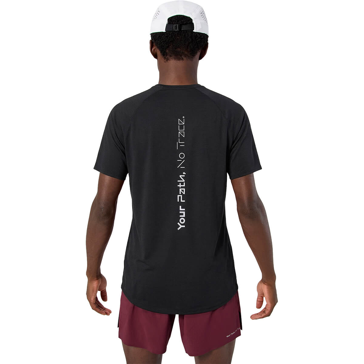 Black, back, on model