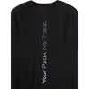 Black back print detail