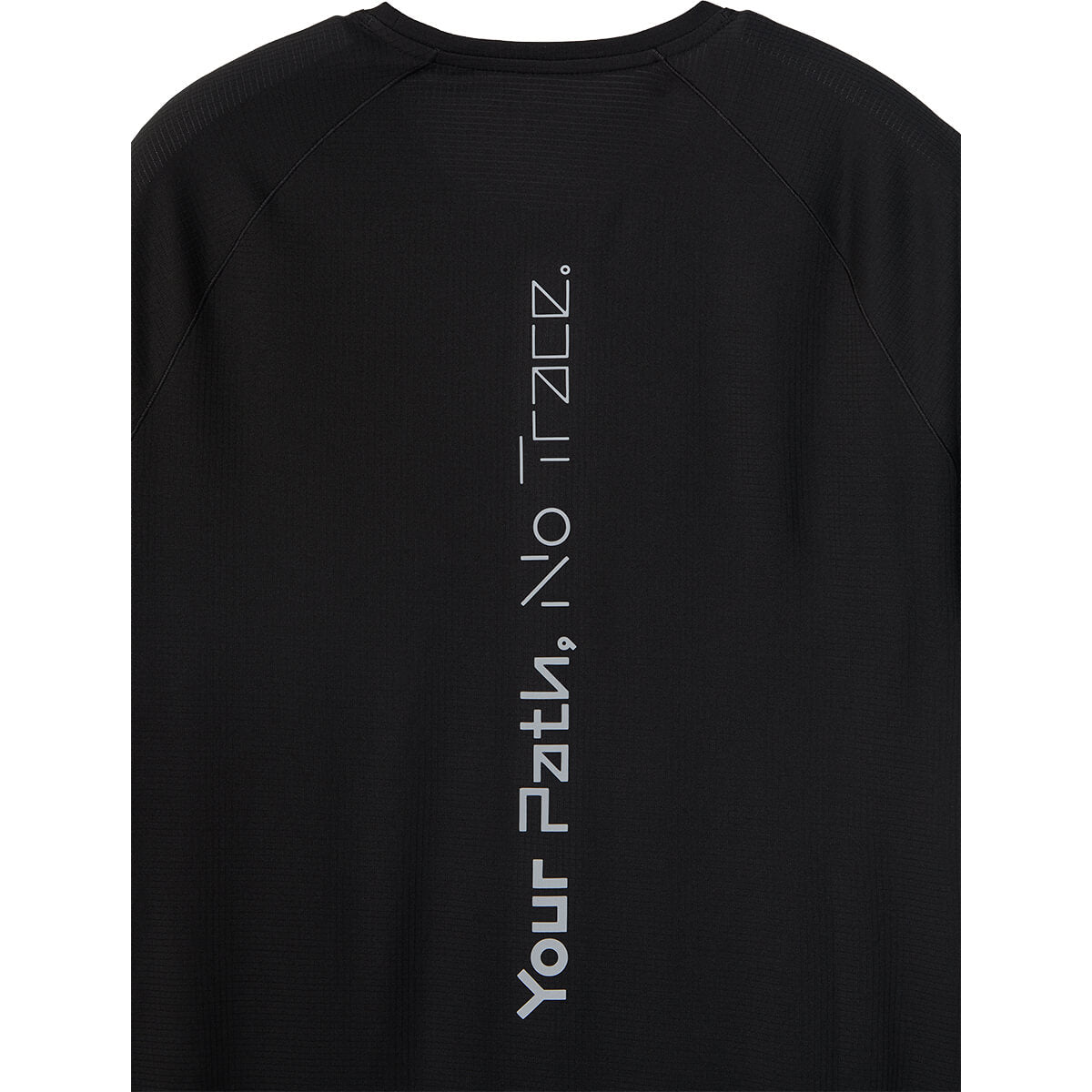 Black back print detail