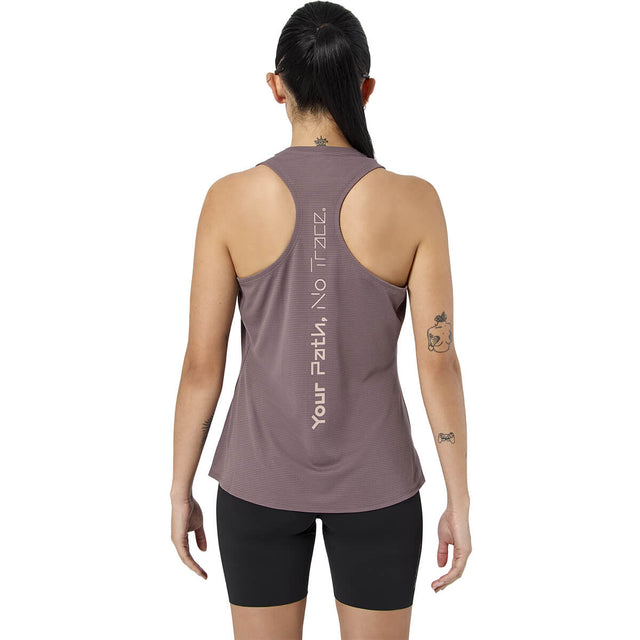 Purple back, on model