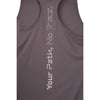 Purple back print detail