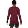 Burgundy back, on model