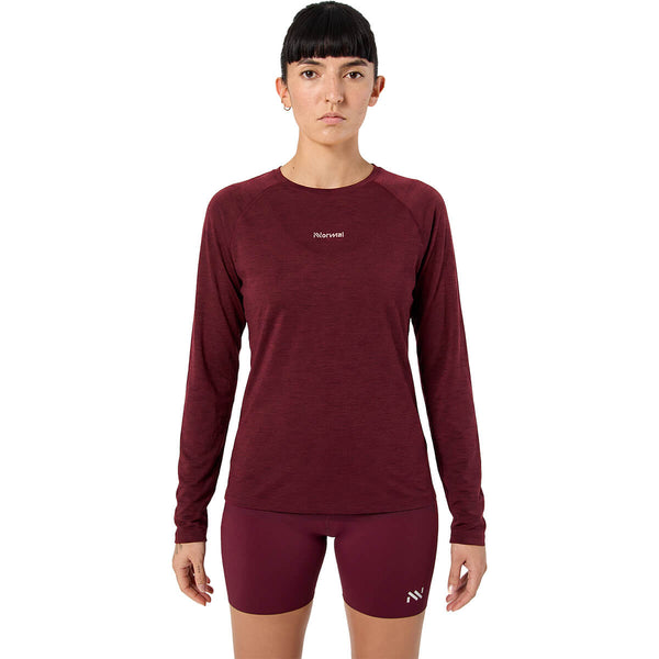 Burgundy on model