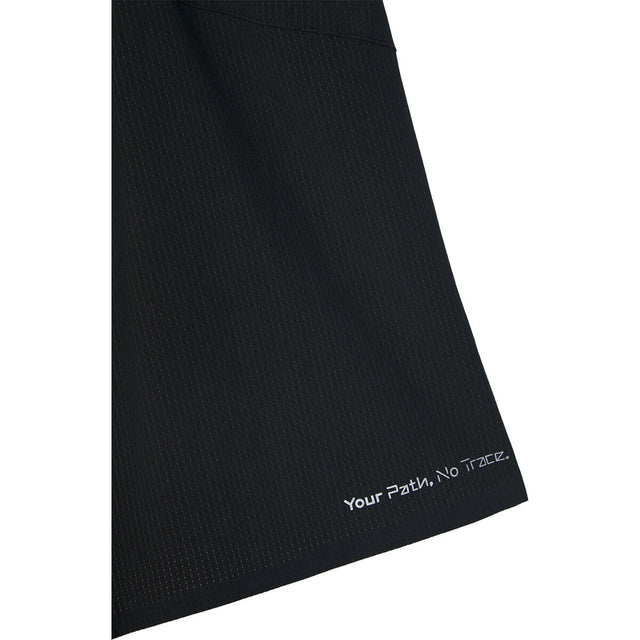 Black, print at right back hem