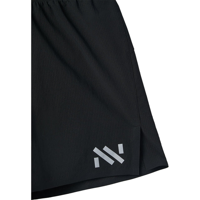 Black, logo at left front hem