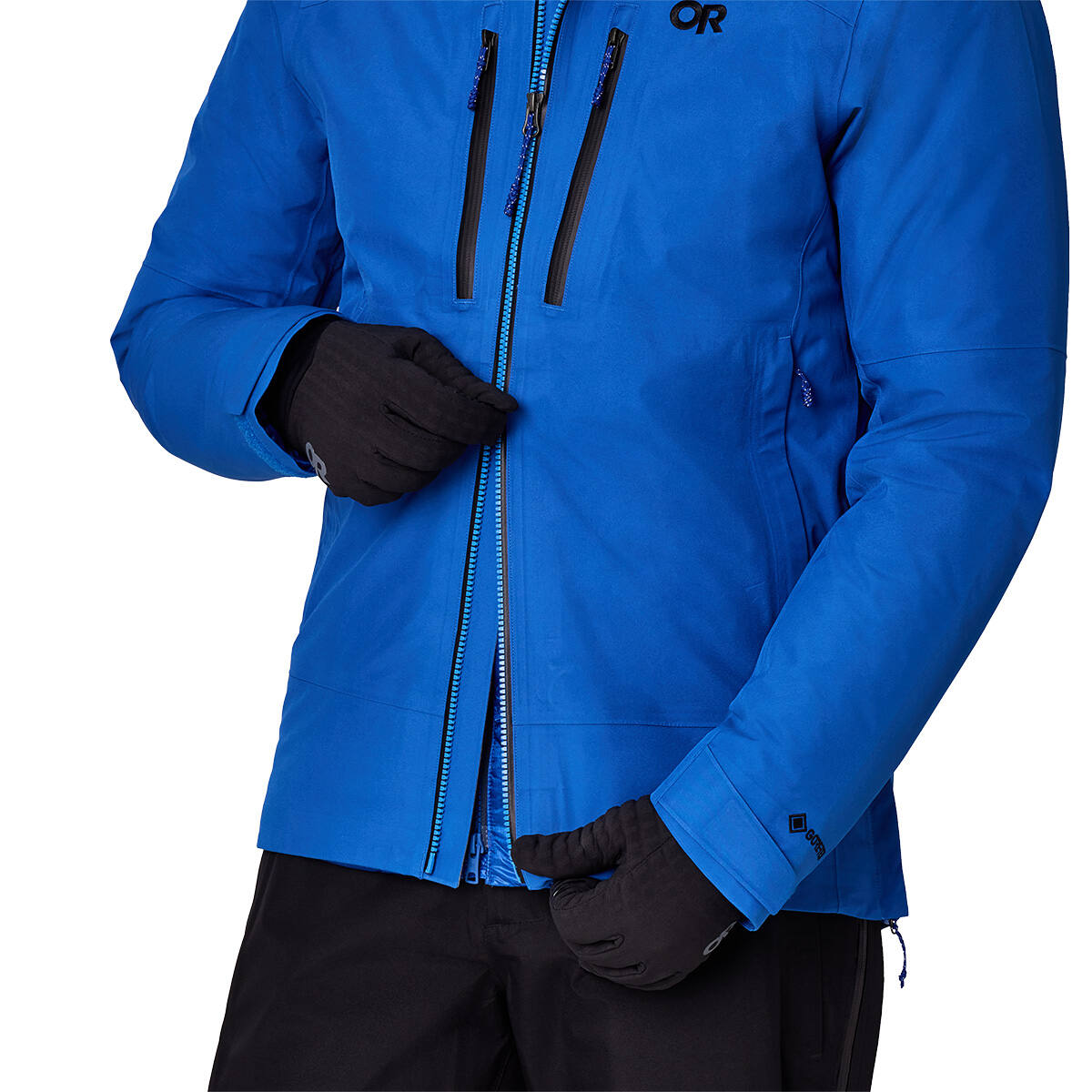 Two-way centre front zip