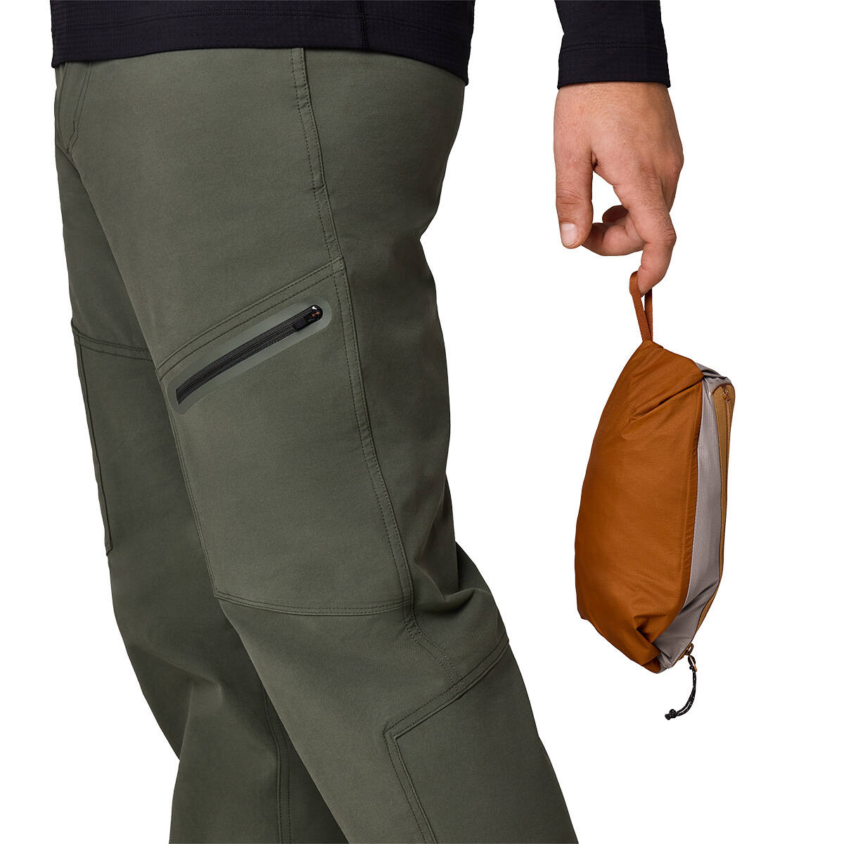 Stowed in pocket
