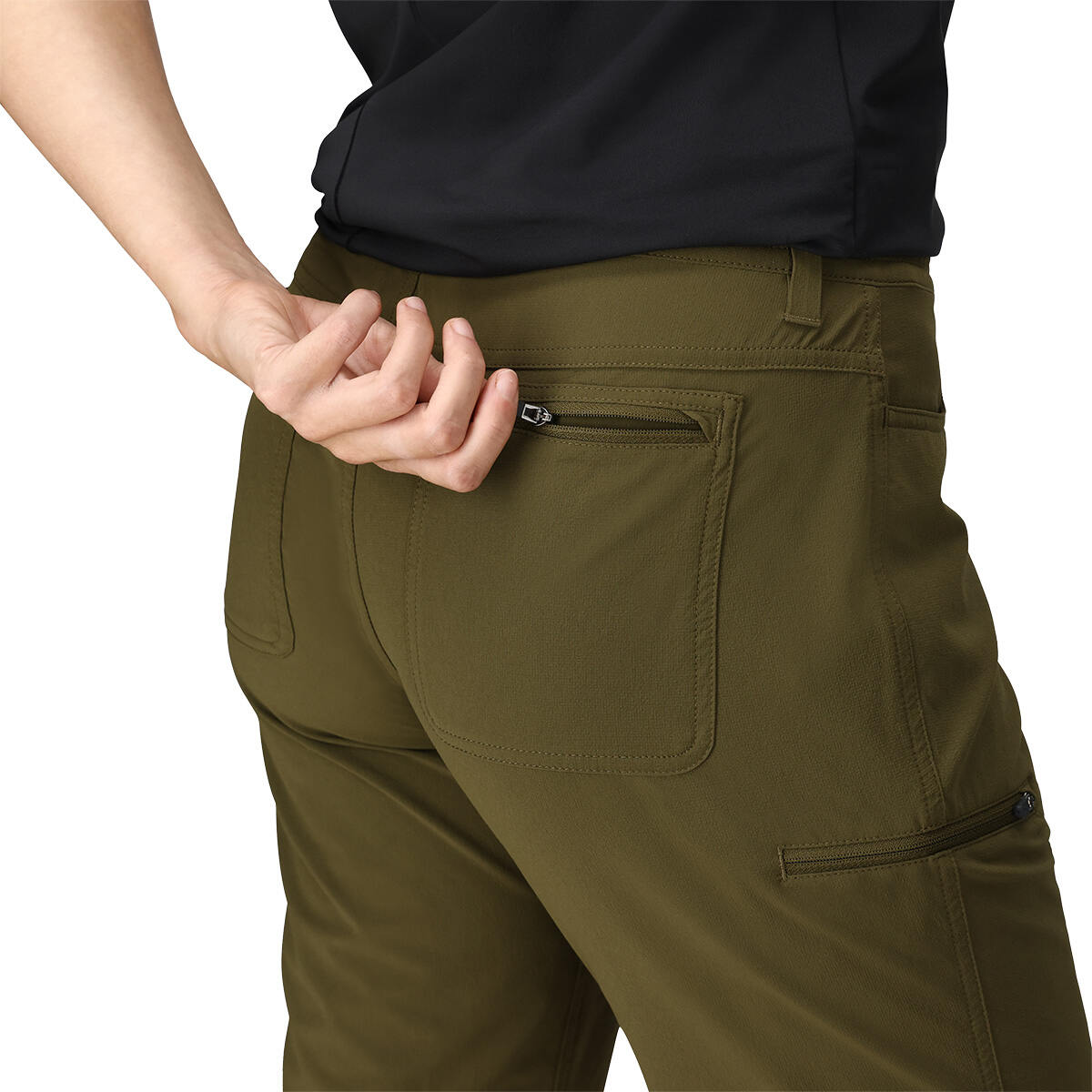 Back zip pocket