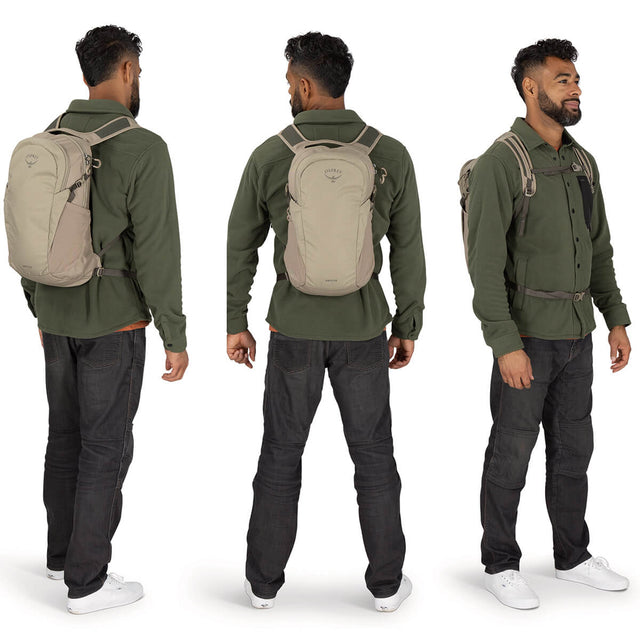 Tan Concrete worn by male model, various views
