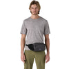 Black carried as hip pack at front by male model