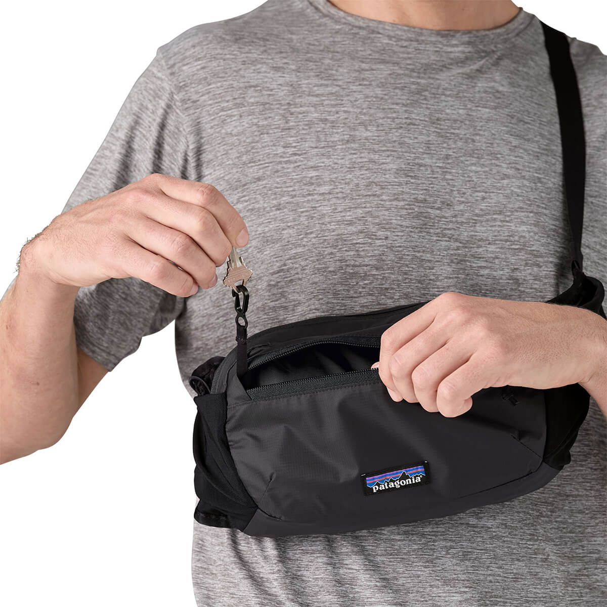 Black, showing key loop