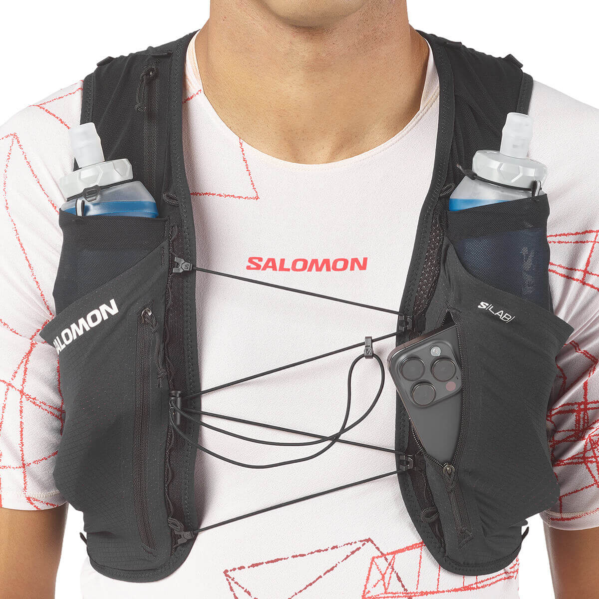 Black, full on view of harness in use