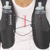 Black, flasks in harness detail
