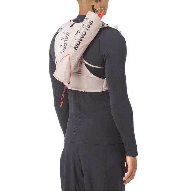 Goat, on vest worn by male model, 3/4 view
