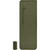 Rectangular Wide, top view beside packed mat