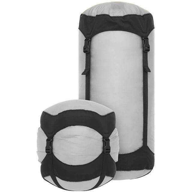 High Rise, 13 Litres compressed beside pre-compressed bag