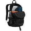 Black, shown open and in use and with bottle in side pocket