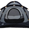 Canopy shown from door end, nearest door open, farther door closed