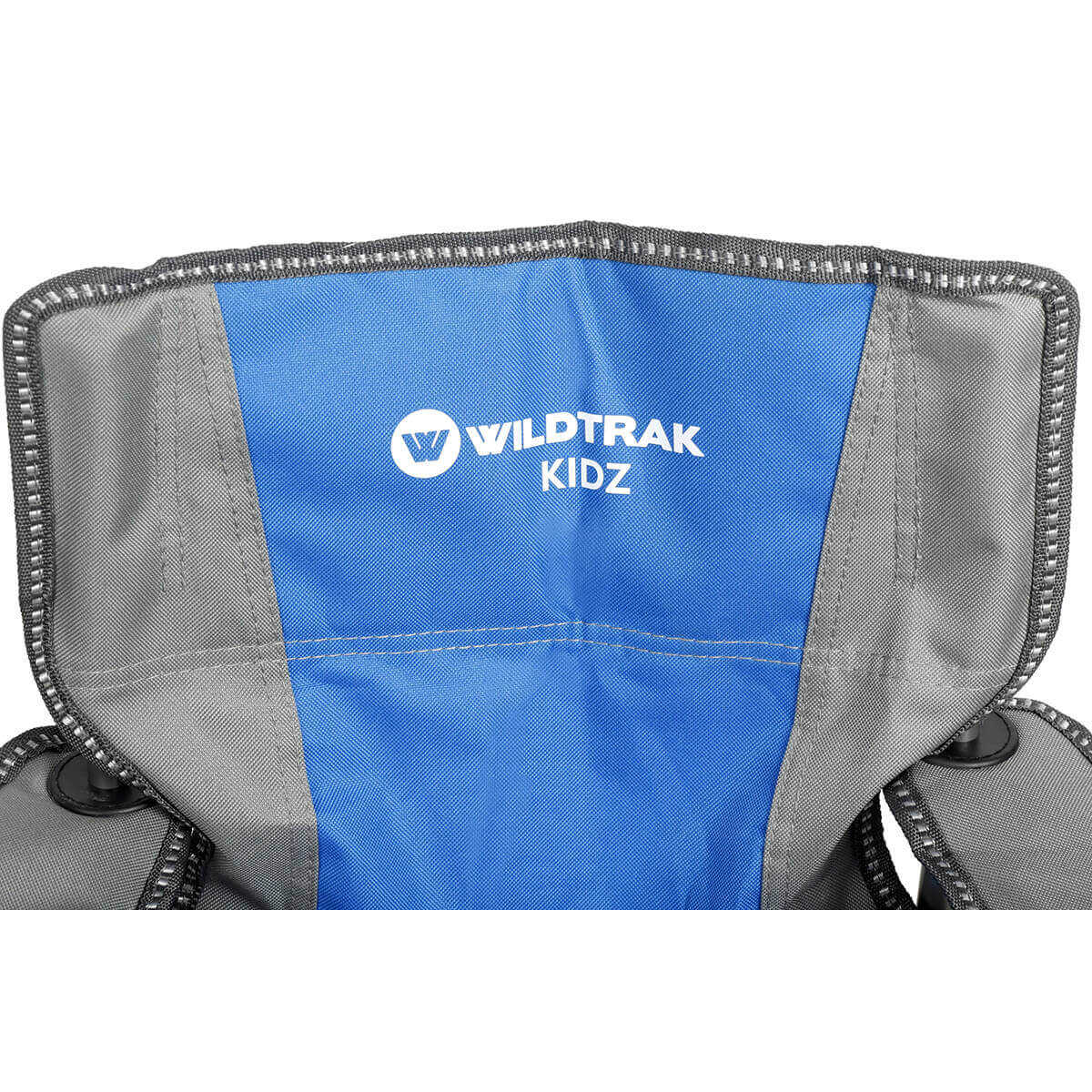 Blue, front of backrest