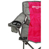 Pink, right front side with drink holder in armrest