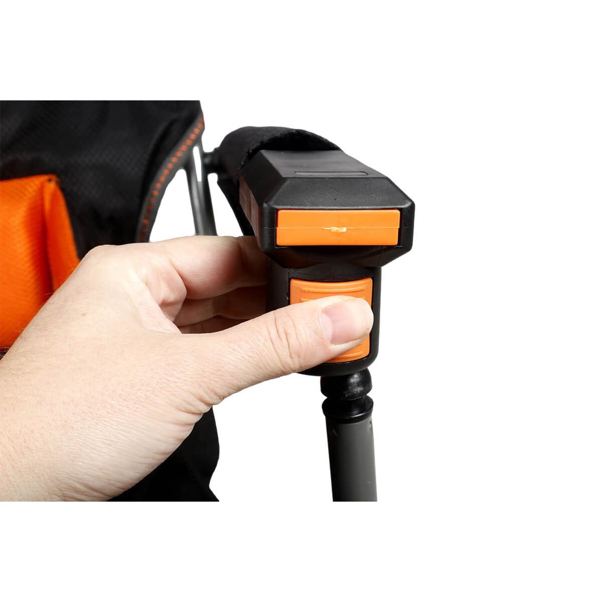 Clip where front of armrest connects to frame