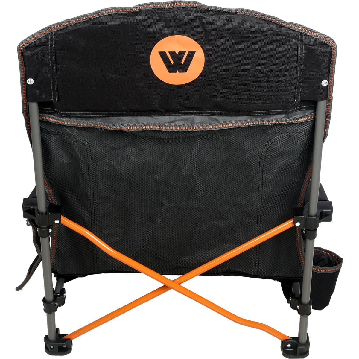 Back view showing back mesh pocket