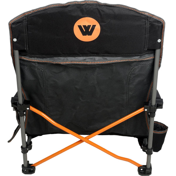Back view showing back mesh pocket