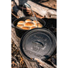 In use in the outdoors - lid open showing bread buns