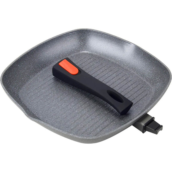 Handle detached and put inside the pan