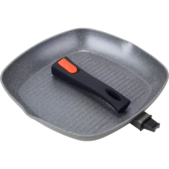 Handle detached and put inside the pan