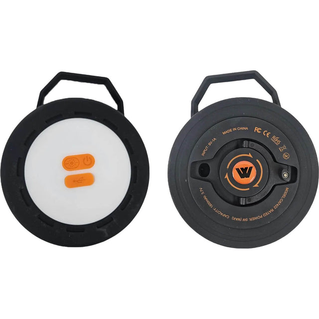 Front and back of lantern