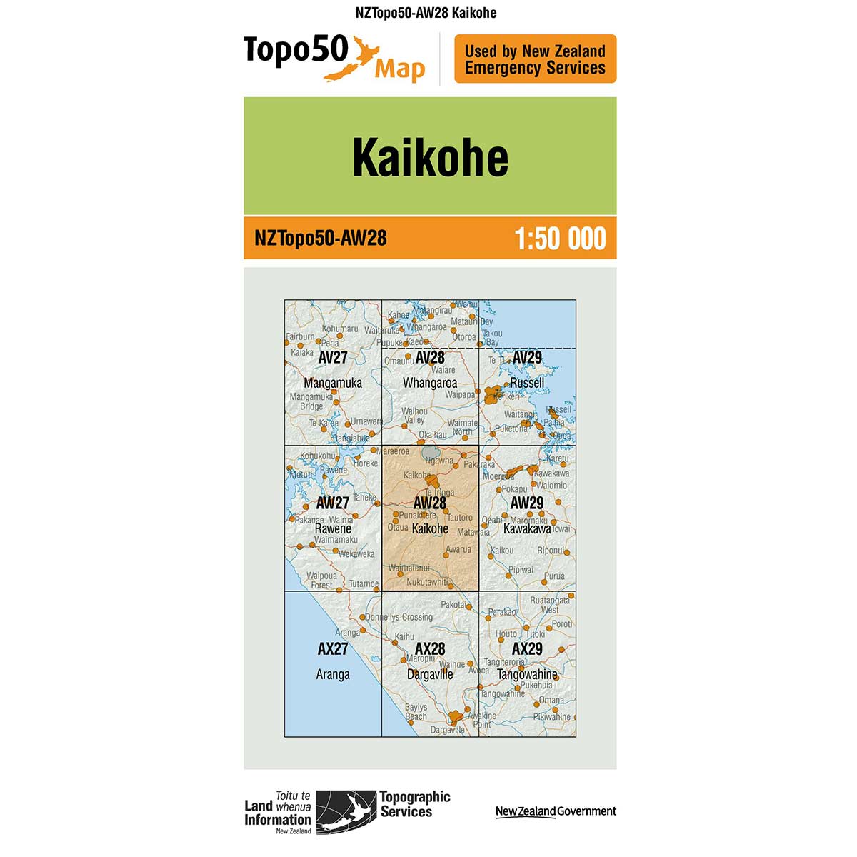 Topo50 AW28 Kaikohe
